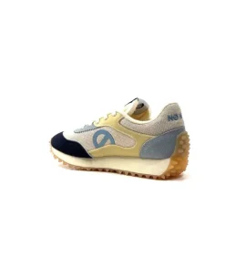 No Name Punky Jogger Daim Bleu Textile Beige*Femme Baskets