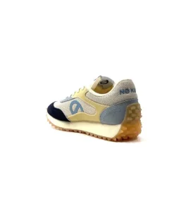 No Name Punky Jogger Daim Bleu Textile Beige*Femme Baskets