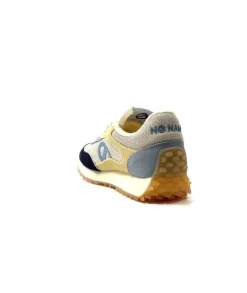 No Name Punky Jogger Daim Bleu Textile Beige*Femme Baskets