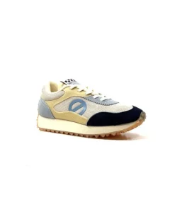 No Name Punky Jogger Daim Bleu Textile Beige*Femme Baskets