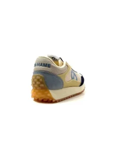 No Name Punky Jogger Daim Bleu Textile Beige*Femme Baskets