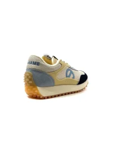 No Name Punky Jogger Daim Bleu Textile Beige*Femme Baskets