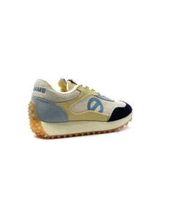 No Name Punky Jogger Daim Bleu Textile Beige*Femme Baskets