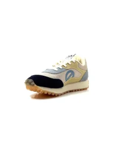 No Name Punky Jogger Daim Bleu Textile Beige*Femme Baskets