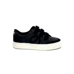 No Name Strike Straps Cuir Noir*Femme Baskets