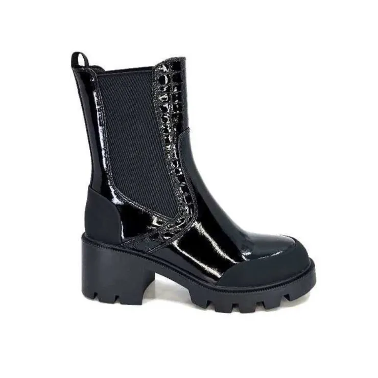 noa harmon 9117 Eros Cuir Vernis Noir*Femme Bottines