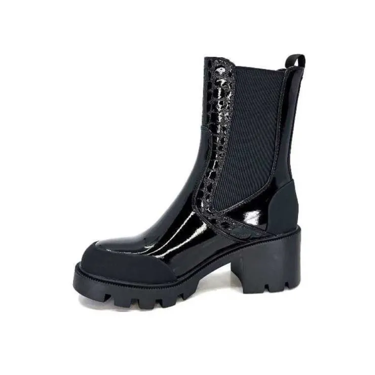 noa harmon 9117 Eros Cuir Vernis Noir*Femme Bottines