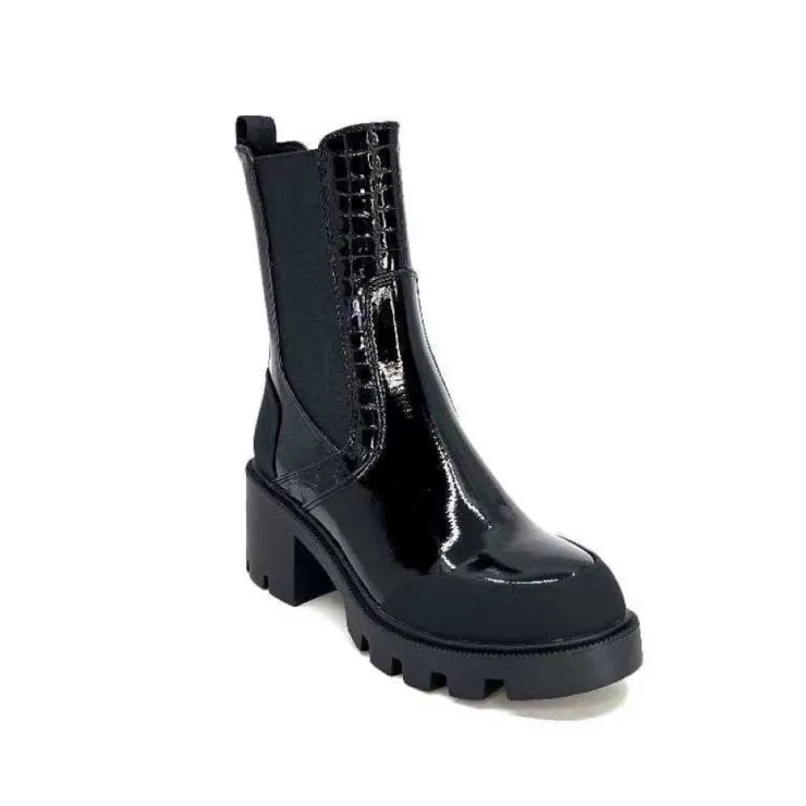 noa harmon 9117 Eros Cuir Vernis Noir*Femme Bottines
