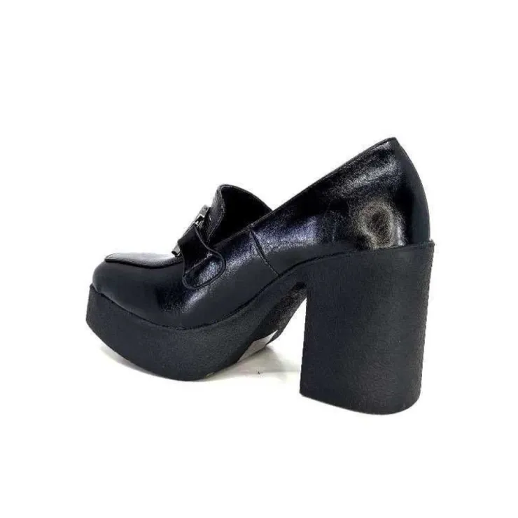 noa harmon 9555 Roco Cuir Noir*Femme Mocassins