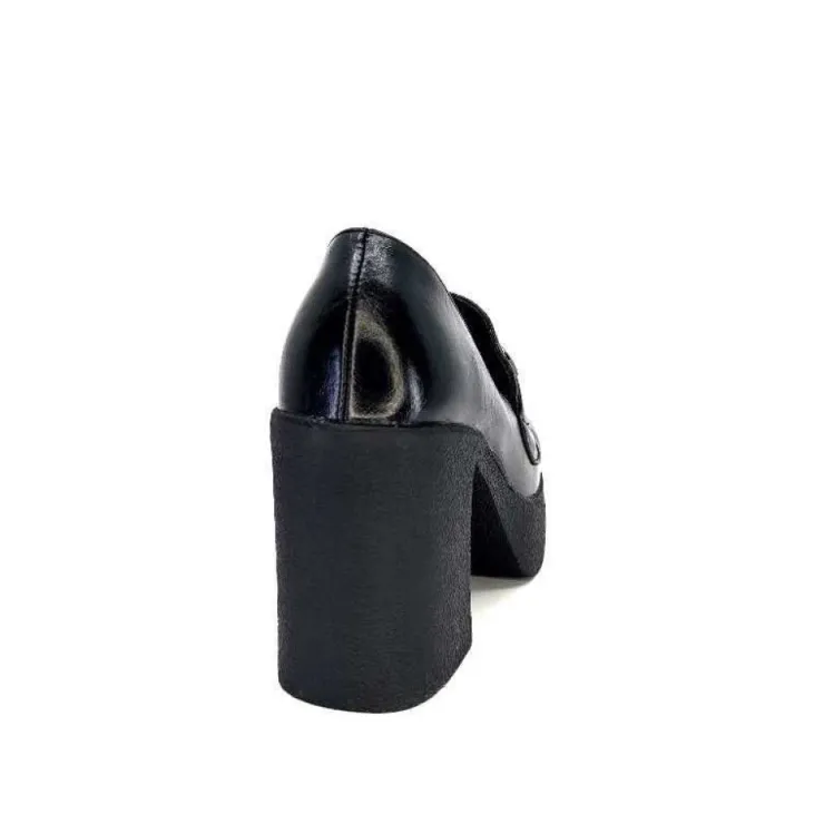 noa harmon 9555 Roco Cuir Noir*Femme Mocassins