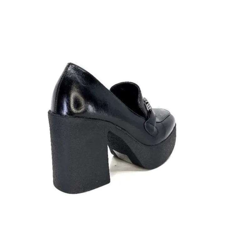 noa harmon 9555 Roco Cuir Noir*Femme Mocassins