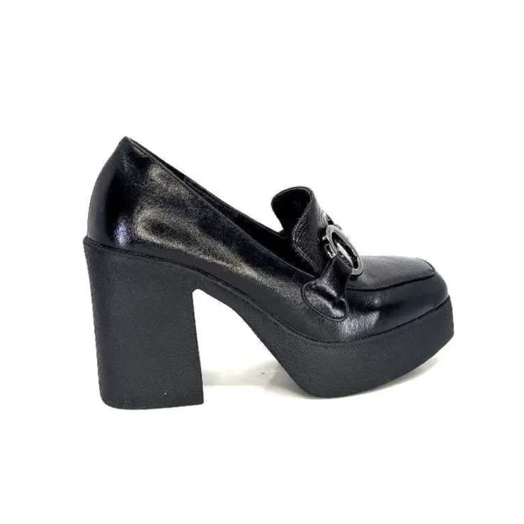 noa harmon 9555 Roco Cuir Noir*Femme Mocassins