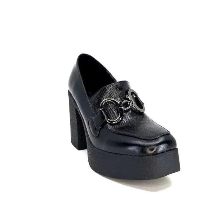 noa harmon 9555 Roco Cuir Noir*Femme Mocassins