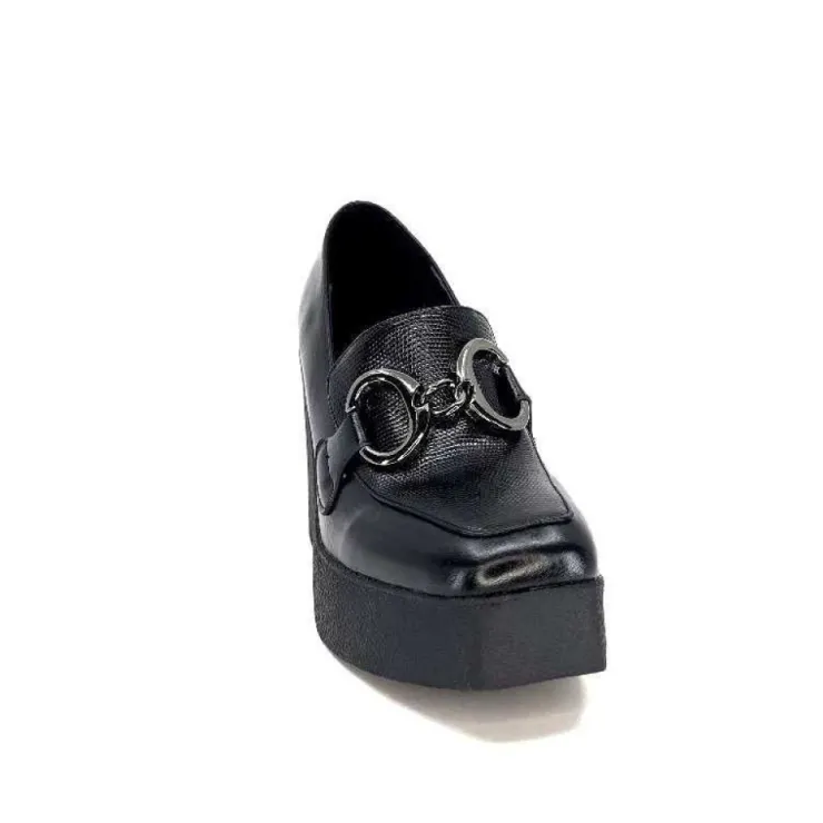 noa harmon 9555 Roco Cuir Noir*Femme Mocassins
