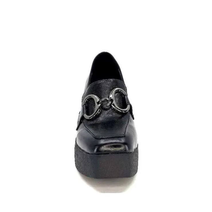 noa harmon 9555 Roco Cuir Noir*Femme Mocassins