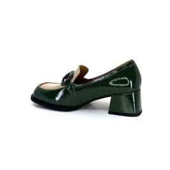 noa harmon 9581-M01 Ben Cuir Vernis Vert*Femme Mocassins