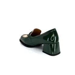 noa harmon 9581-M01 Ben Cuir Vernis Vert*Femme Mocassins