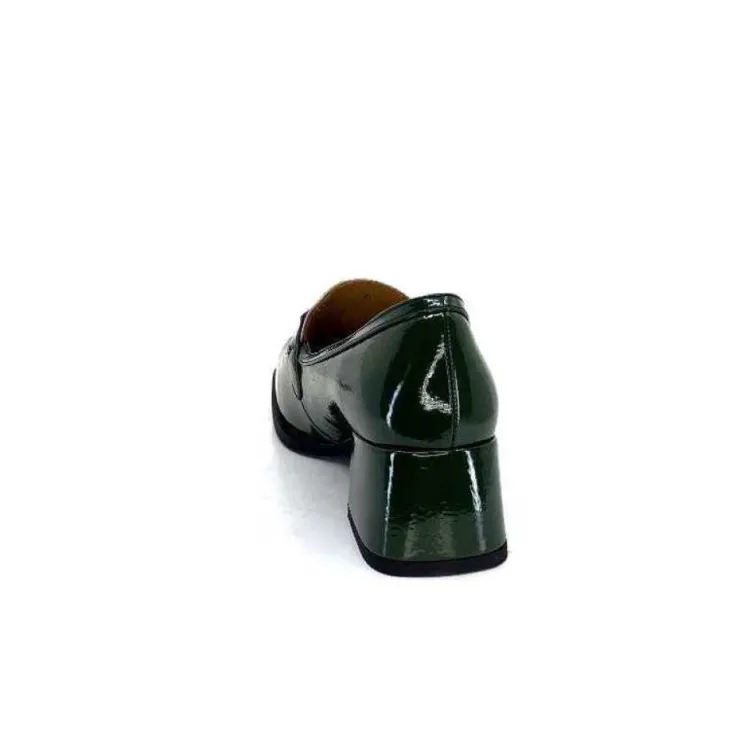 noa harmon 9581-M01 Ben Cuir Vernis Vert*Femme Mocassins