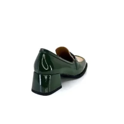 noa harmon 9581-M01 Ben Cuir Vernis Vert*Femme Mocassins