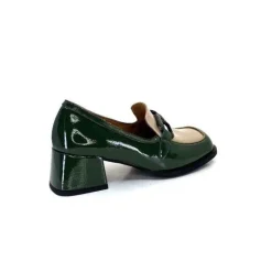 noa harmon 9581-M01 Ben Cuir Vernis Vert*Femme Mocassins