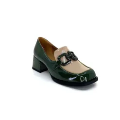 noa harmon 9581-M01 Ben Cuir Vernis Vert*Femme Mocassins