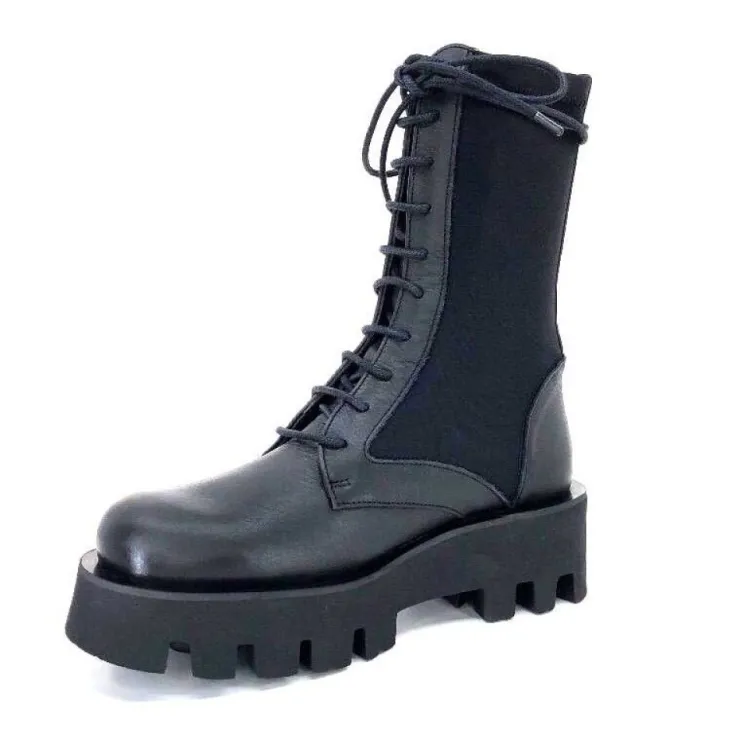 Paloma Barcelo Ahrem Cuir Noir Textile Noir*Femme Bottines