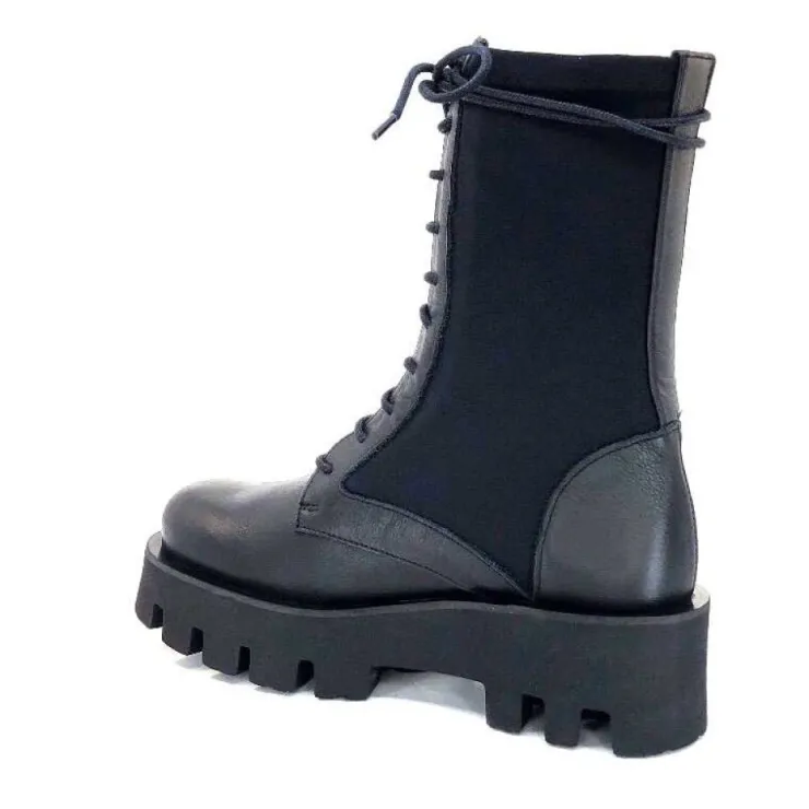 Paloma Barcelo Ahrem Cuir Noir Textile Noir*Femme Bottines