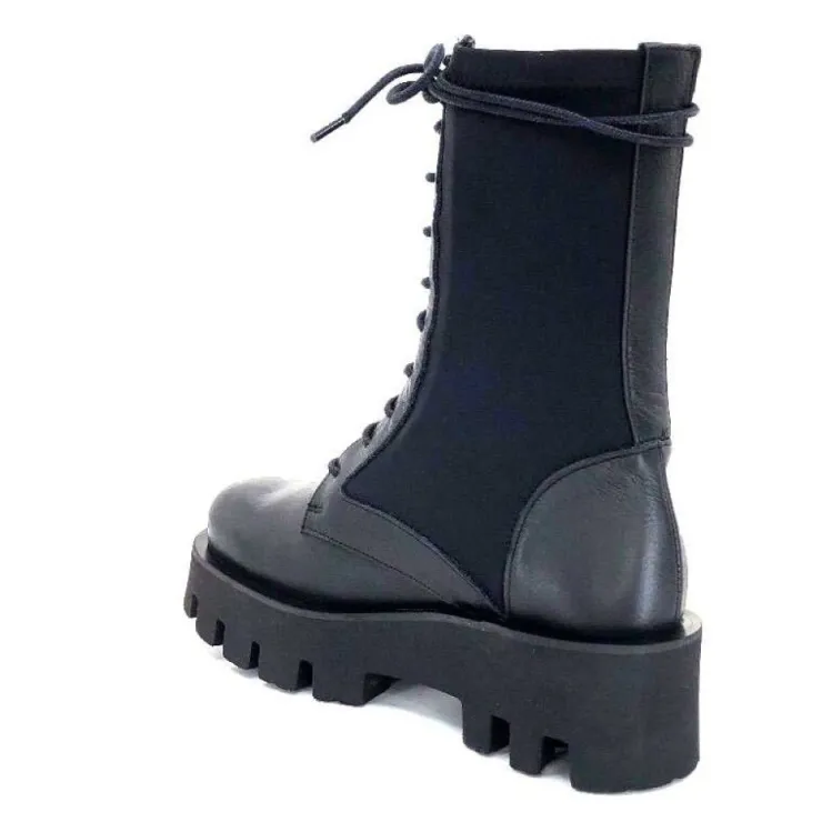 Paloma Barcelo Ahrem Cuir Noir Textile Noir*Femme Bottines