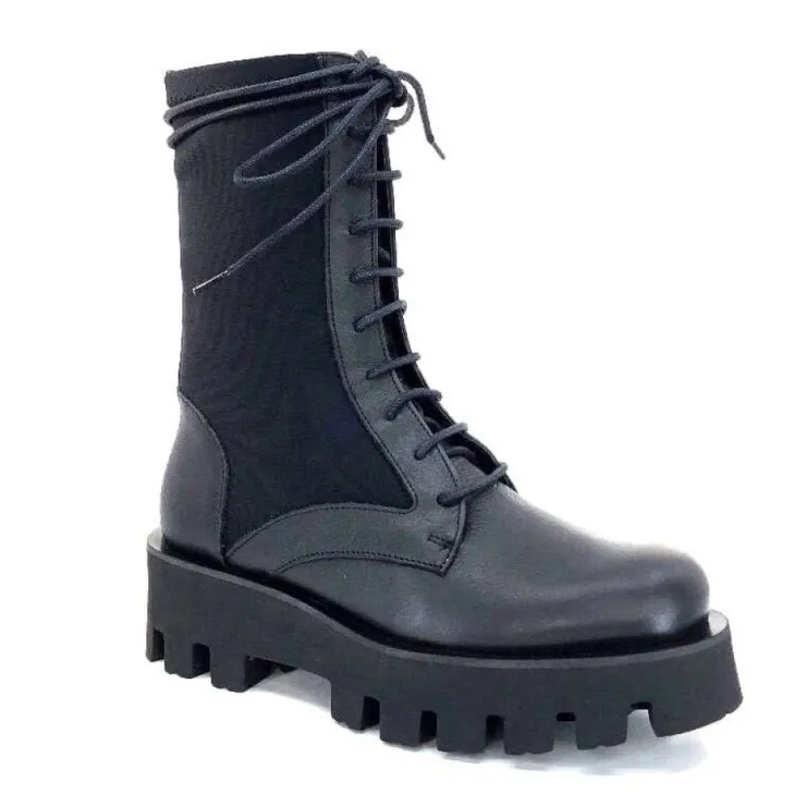 Paloma Barcelo Ahrem Cuir Noir Textile Noir*Femme Bottines