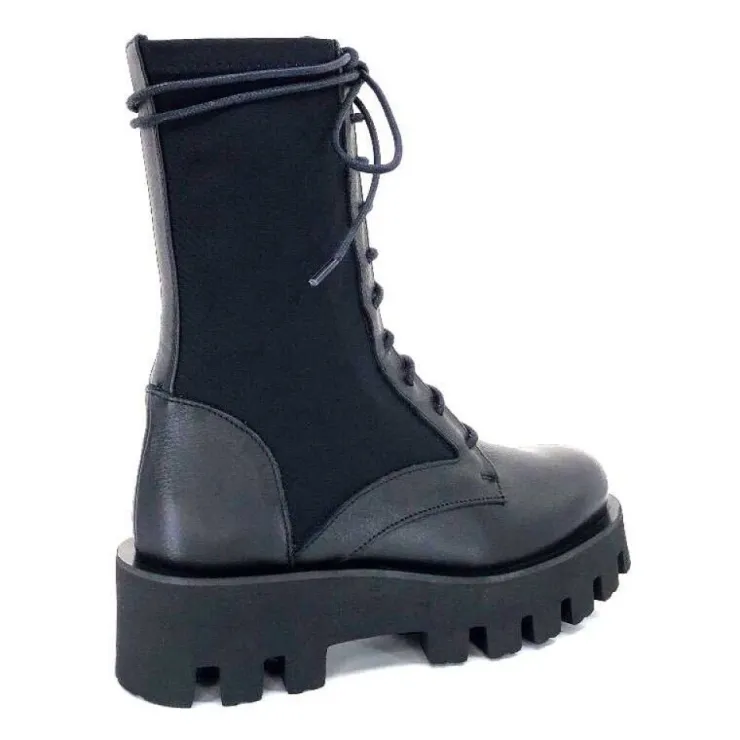 Paloma Barcelo Ahrem Cuir Noir Textile Noir*Femme Bottines