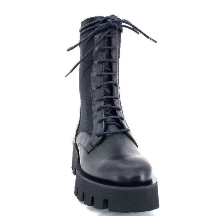 Paloma Barcelo Ahrem Cuir Noir Textile Noir*Femme Bottines