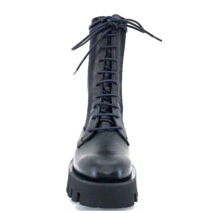 Paloma Barcelo Ahrem Cuir Noir Textile Noir*Femme Bottines
