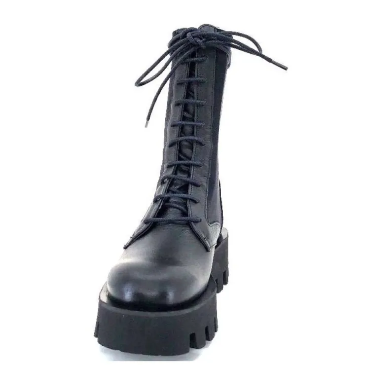 Paloma Barcelo Ahrem Cuir Noir Textile Noir*Femme Bottines
