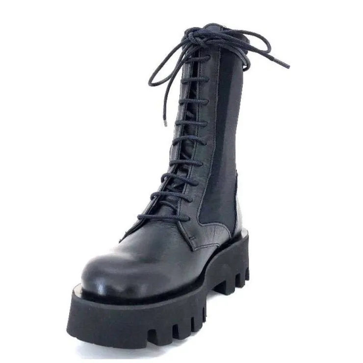 Paloma Barcelo Ahrem Cuir Noir Textile Noir*Femme Bottines