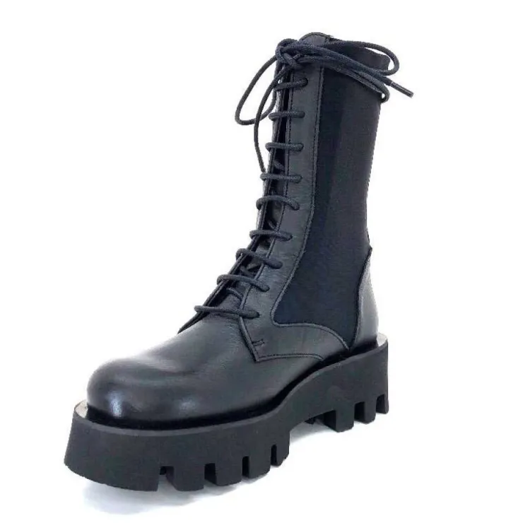Paloma Barcelo Ahrem Cuir Noir Textile Noir*Femme Bottines