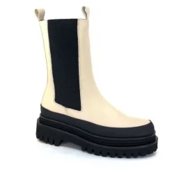 Paloma Barcelo Carmen Cuir Ivory*Femme Bottines