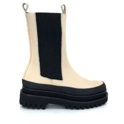 Paloma Barcelo Carmen Cuir Ivory*Femme Bottines