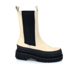 Paloma Barcelo Carmen Cuir Ivory*Femme Bottines