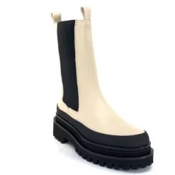 Paloma Barcelo Carmen Cuir Ivory*Femme Bottines