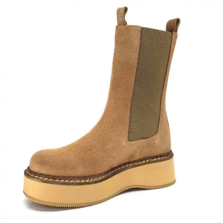 Paloma Barcelo Eerin Daim Nocciolata*Femme Bottines
