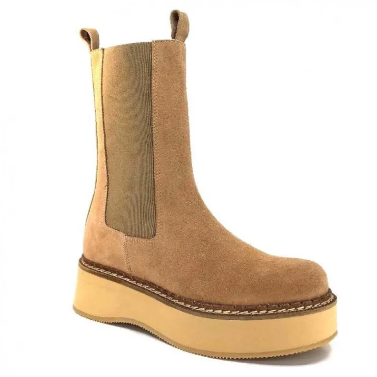 Paloma Barcelo Eerin Daim Nocciolata*Femme Bottines