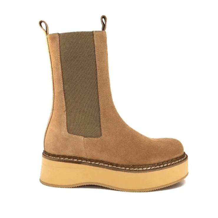 Paloma Barcelo Eerin Daim Nocciolata*Femme Bottines