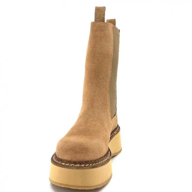 Paloma Barcelo Eerin Daim Nocciolata*Femme Bottines
