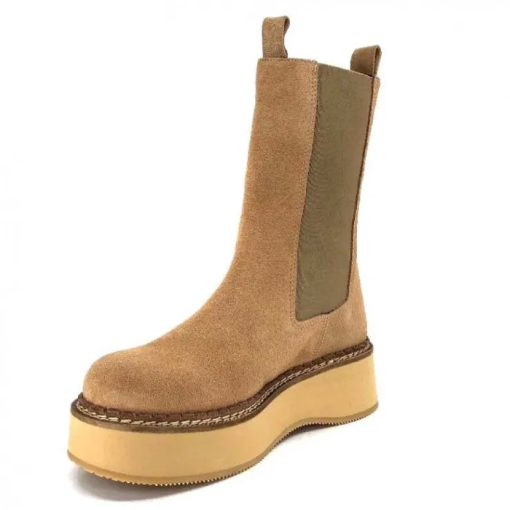 Paloma Barcelo Eerin Daim Nocciolata*Femme Bottines