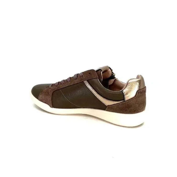 Pataugas 628403 Palme Cuir Taupe*Femme Baskets