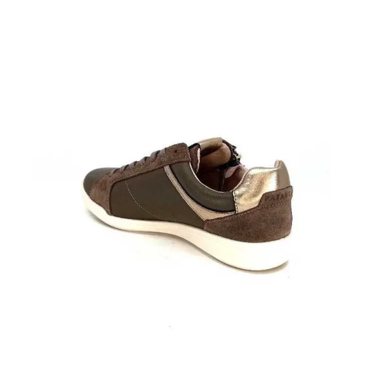 Pataugas 628403 Palme Cuir Taupe*Femme Baskets