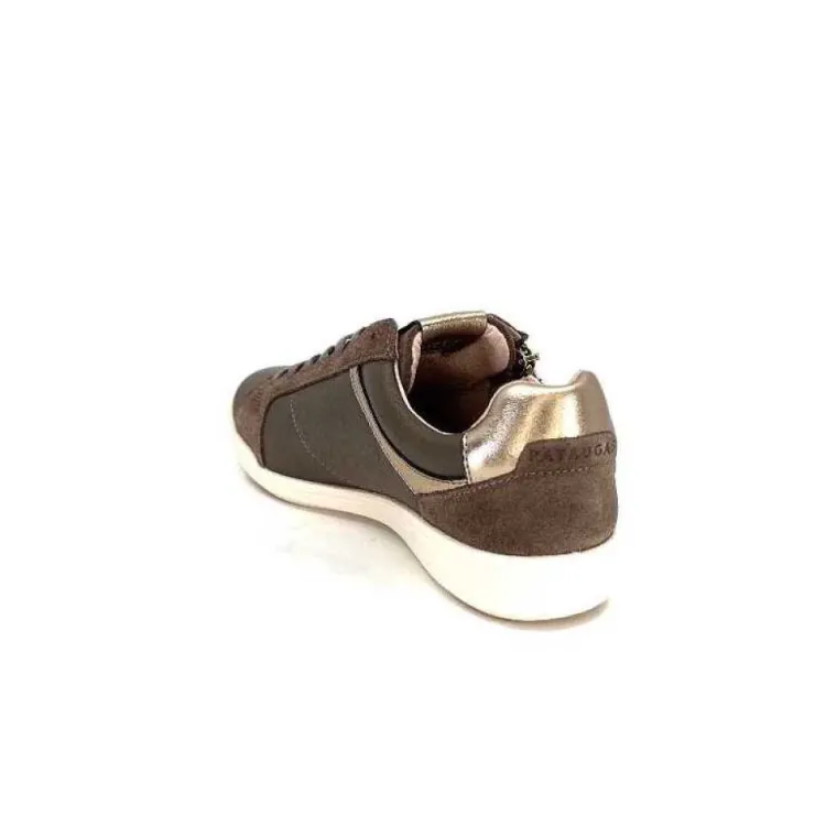 Pataugas 628403 Palme Cuir Taupe*Femme Baskets