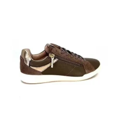 Pataugas 628403 Palme Cuir Taupe*Femme Baskets