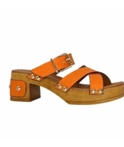 Pedro Miralles 13151 Cuir Orange*Femme Sandales