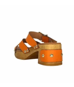 Pedro Miralles 13151 Cuir Orange*Femme Sandales